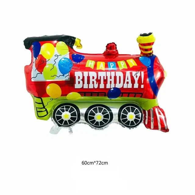 Car Ballons Truck Train airplane Foil Balloon police Globos Gift Happy Birthday Boyss Party Decorations Favor Kids car car balls - Цвет: 1pc