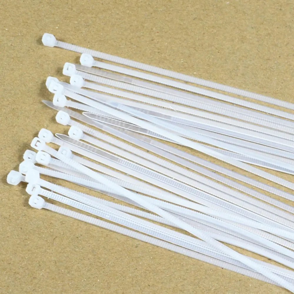 

Self-Locking White Nylon66 Wire Cable Zip Ties3X (80/200)mm