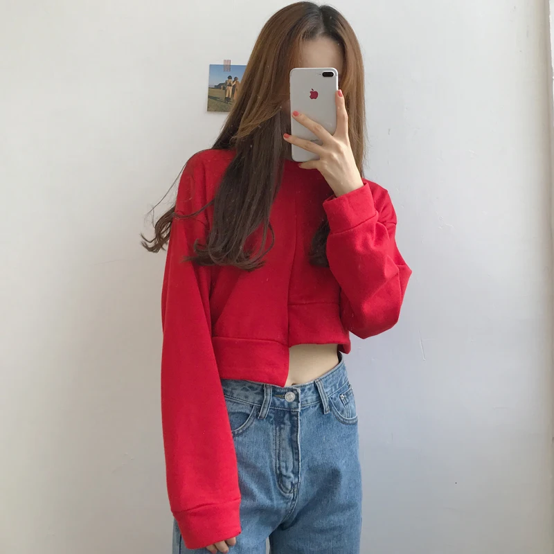 

winter fashion autumn women's o neck long sleeve irregular length oversized sweater pull femme tops pullover sweaters