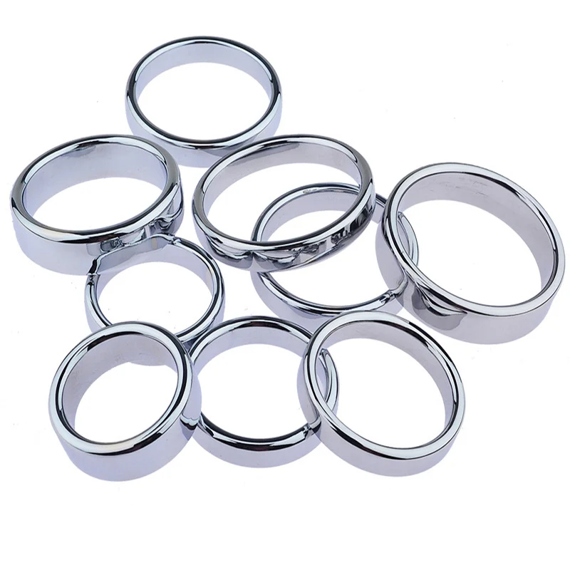 Кольца для пениса из нержавеющей стали разных размеров секс-игрушки мужчин БДСМ