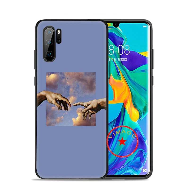 Art Aesthetic Van Gogh Mona Lisa Soft Silicone Case for Huawei P30 P20 P10 Lite Pro P Smart Plus 2018 2019 Z |