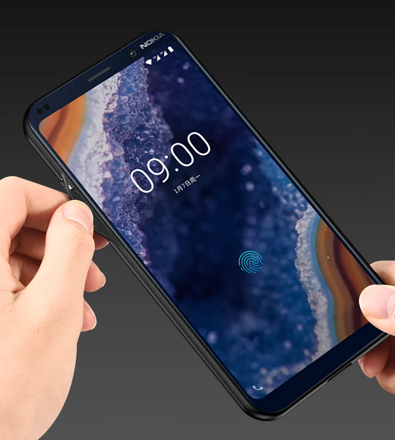 Чехол для Nokia 9 PureView Роскошная ткань из искусственной кожи жесткая задняя крышка