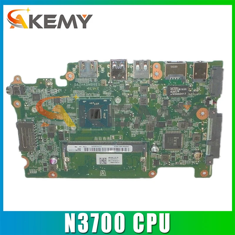 

NBVB811001 Motherboard For Acer Aspire ES1-131 ZHKD Laptop mainboard DAZHKDMB6E0 DDR3 with N3700 CPU 100% Fully Tested
