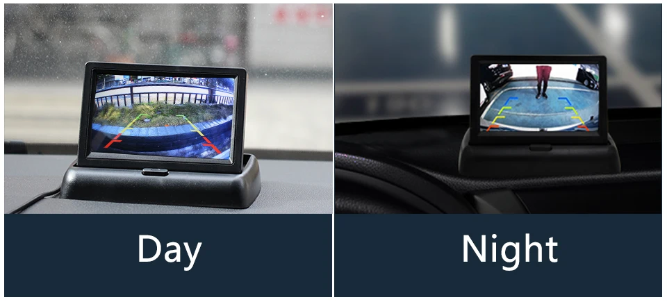 Smartour Автомобильная камера заднего вида 4," Автомобильный монитор TFT lcd парковочная система заднего вида для резервной камеры поддержка VCD DVD обратное изображение