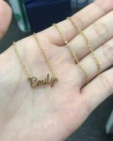 custom name necklace women men personalized jewelry stainless steel long chain letter necklaces pendants best friend gifts