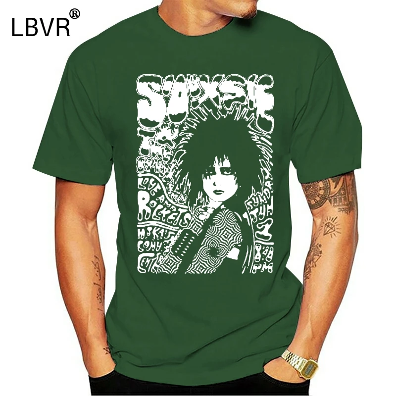 Футболка с надписью SIOUXSIE AND THE BANSHEES LIVE AT ROCKETS|Мужские футболки| |