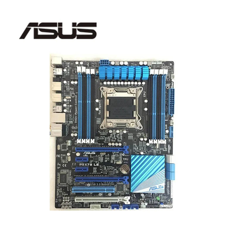 Для ASUS P9X79 LE оригинальный б/у Настольный X79 X79M 2011 Socket LGA Core i7 LGA2011 DDR3 Материнская
