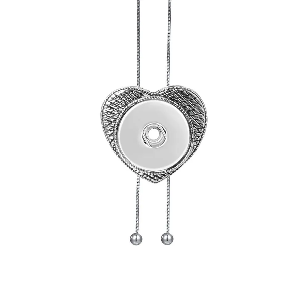 Металлическое регулируемое ожерелье 70 см Красивая круглая пуговица подходит