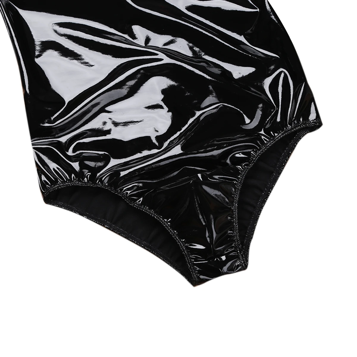 Мужское нижнее белье из лакированной кожи с круглым вырезом|Женское и боди| |