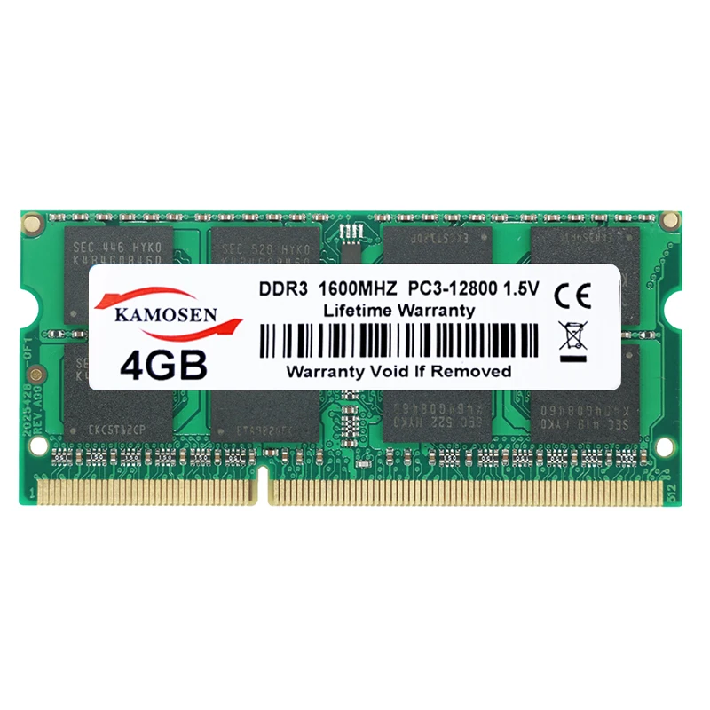 Оперативная память KAMOSEN DDR3 1 ГБ 2 4 8 8500 МГц 1333 1600 1866 для ноутбука 240-pin без ECC буфера