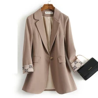 fashion women spring autumn women blazer and jackets long sleeve 3xl office work wear temperament suit coat clothes