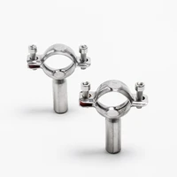 19mm 76 mm sanitary stainless steel ss304 bracket pipe fittings ajustable clamp pipe fixer pipe holder pipe hanger for homebrew