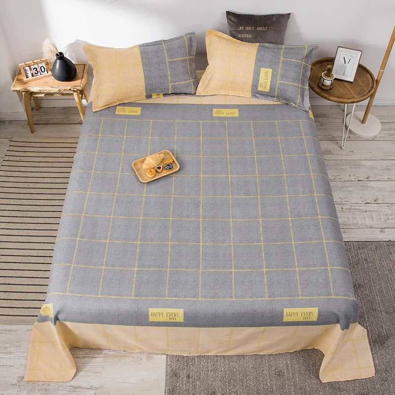 

100% polyester bed linen Sheets comfortable in summer Single bed sheet