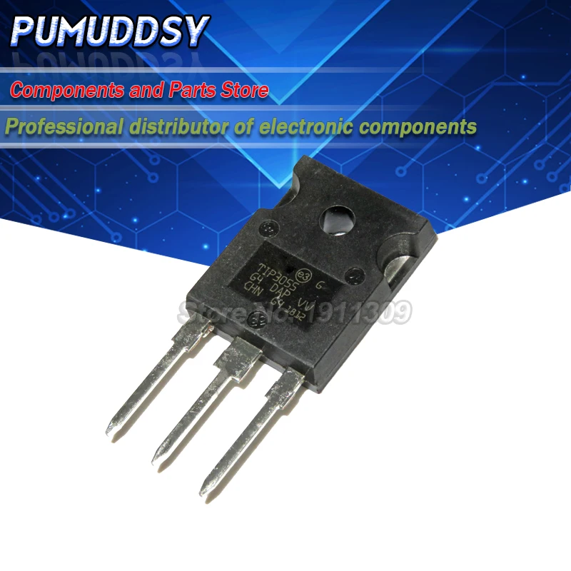 10 шт. TIP3055 TO-3P T1P3055 TO-247 транзисторы питания IC | Электронные компоненты и