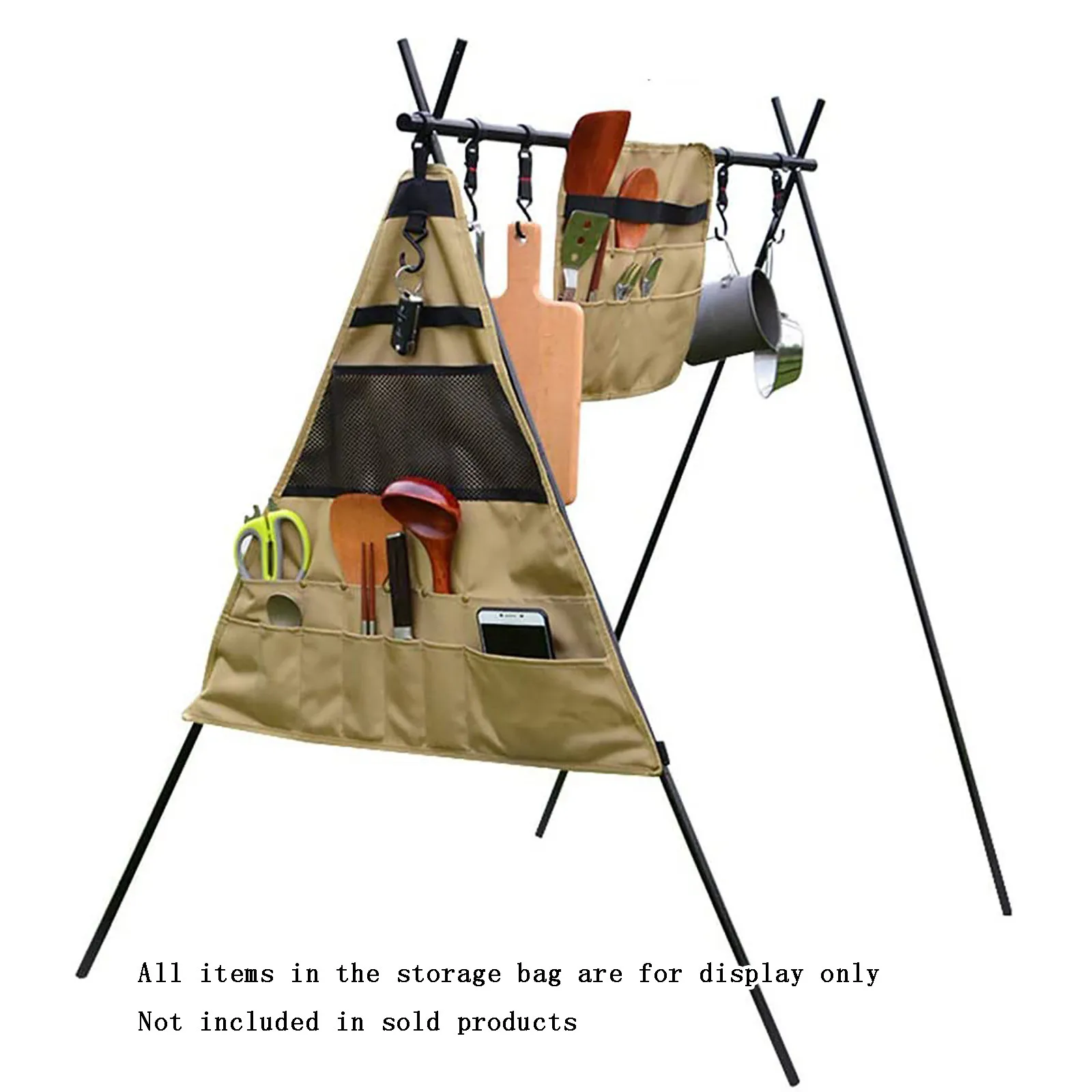 

40# Portable Picnic Storage Bag Outdoor Camping Barbecue Tableware Storage Organizador Universalmulti-compartment Handbag