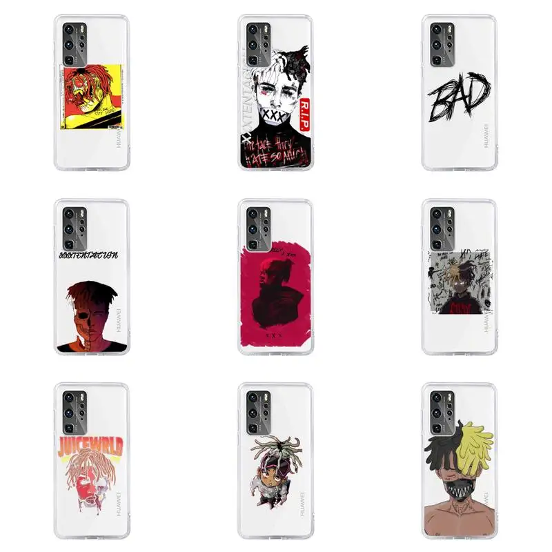 

xxxtentacion rapper USA Phone Case For Huawei P40 P30 P20 Mate Honor 10i 30 20 i 10 40 8x 9x Pro Lite Transparent Cover