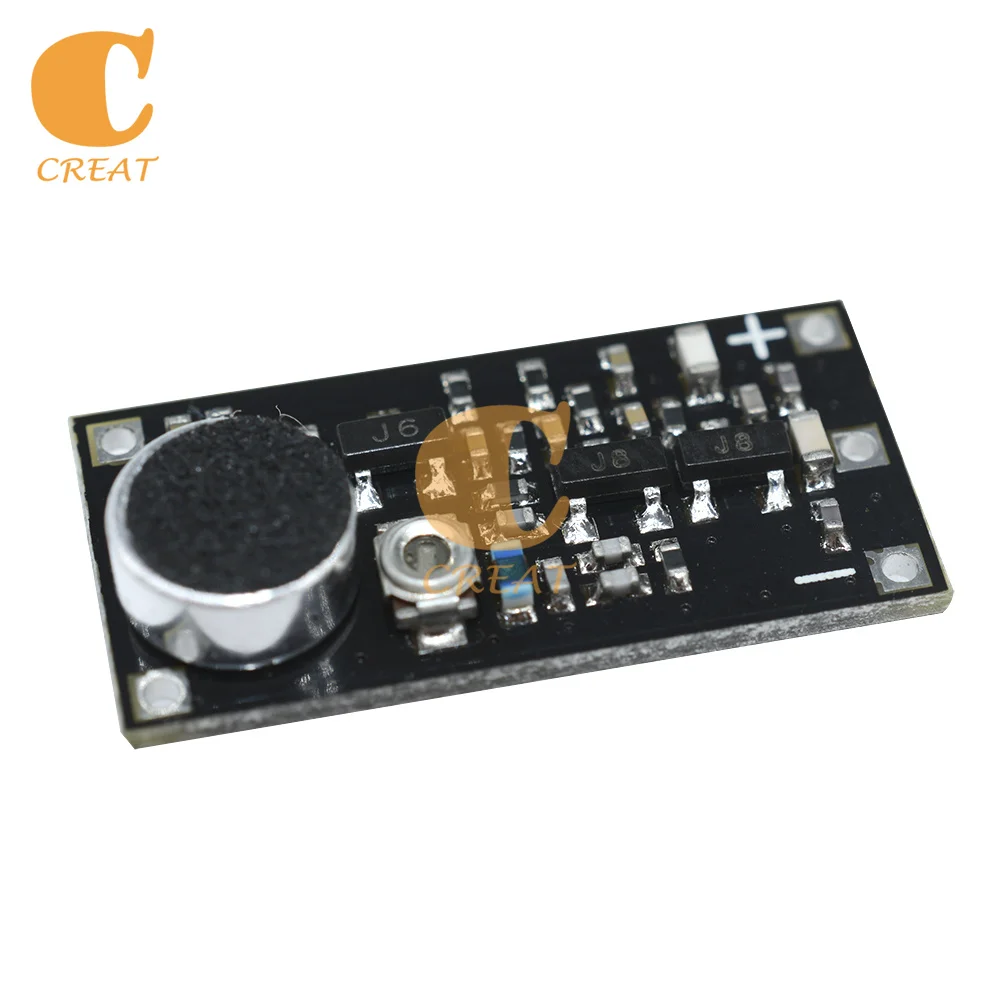 DC 2V 9V Mini FM Transmitter Wireless Microphone Surveillance Frequency Board Module Adjustable Capacitor 88-115MHz For Arduino |