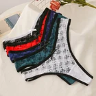 Женские трусики с низкой посадкой, однотонные стринги, ажурные стринги, нижнее белье, сексуальные трусики, женское нижнее белье, трусики 3 шт.компл.