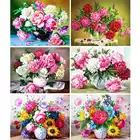 AZQSD алмазная вышивка цветы картина стразами алмазная мозаика вышивка крестиком декор для дома рукоделие