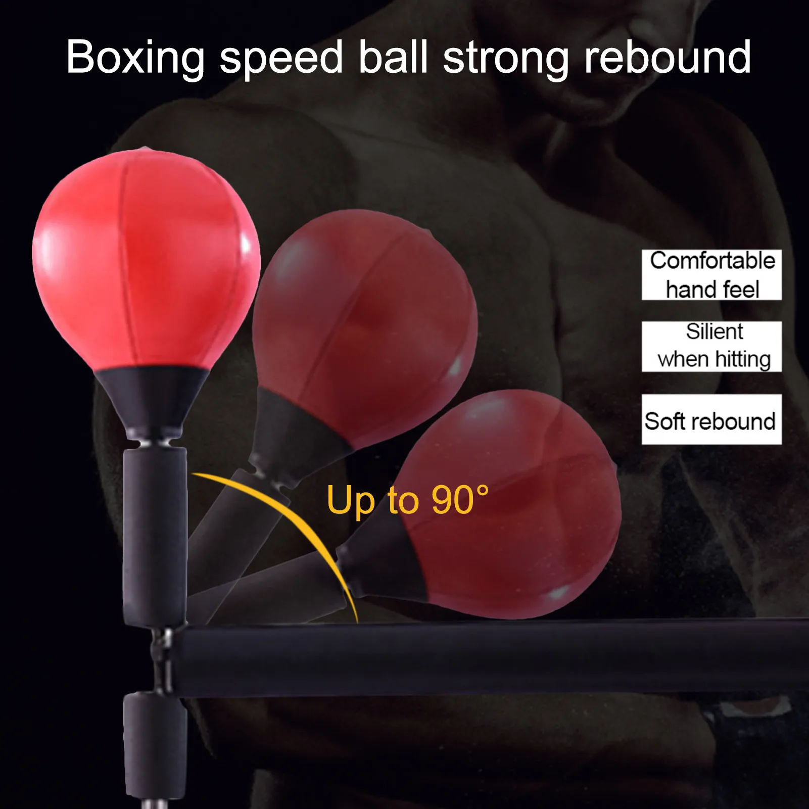 

Professional Heavy Stand Punching Bag With 360 Reflex Bar Adjustable Height Fight Training Boxing Ball Home Gym Fitness Boxing