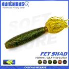 Hunthouse 4 шт. Толстая силиконовая приманка ika 100 мм 10 г, рыболовная приманка, окунь, Мягкая приманка, приманка для рыбной ловли, 2020 черный окунь, дуршлаг, искусственные приманки