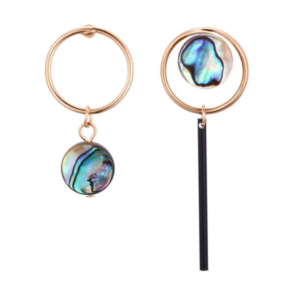 1 пара украшений ассиметричные подарочные аксессуары в виде ракушки