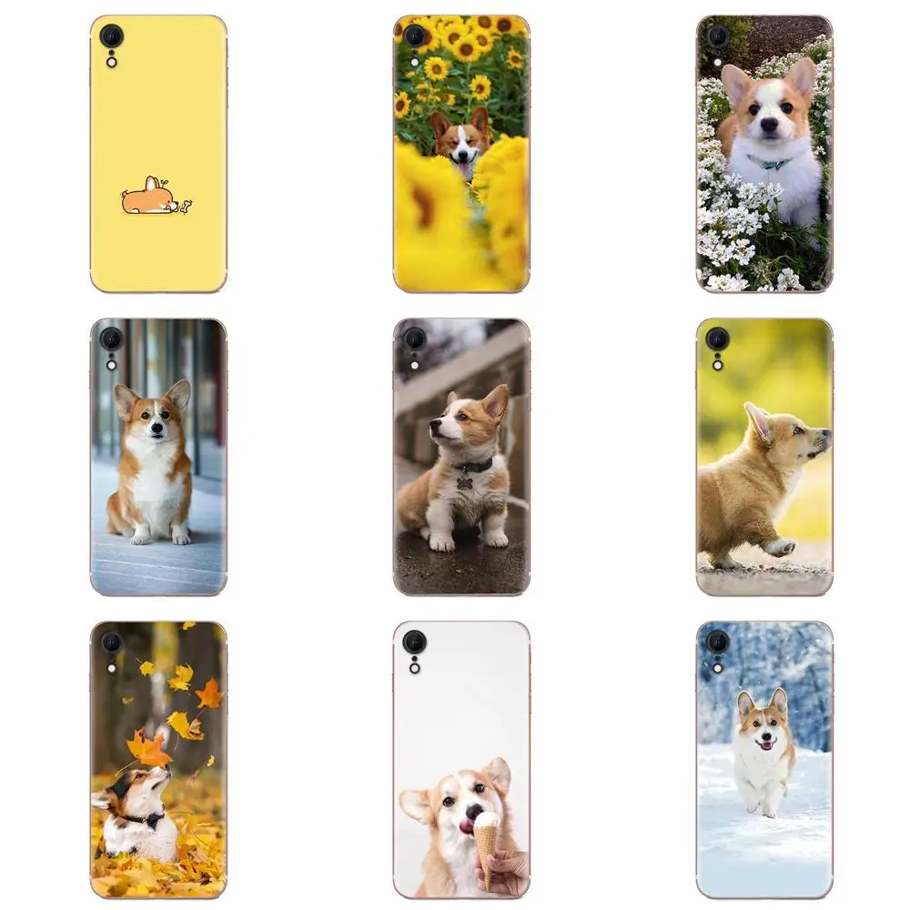 Симпатичные корги собаки животные для Galaxy Grand A3 A5 A7 A8 A9 A9S On5 On7 Plus Pro Star 2015 2016 2017 2018 TPU