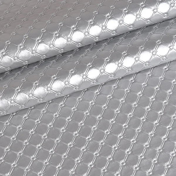 silver Meetee 50x137 см искусственная мягкая кожа ткань 8 мм Толстая искусственная кожа для шитья дивана сумка кровать украшение автомобиля кожаный материал - Цвет: silver