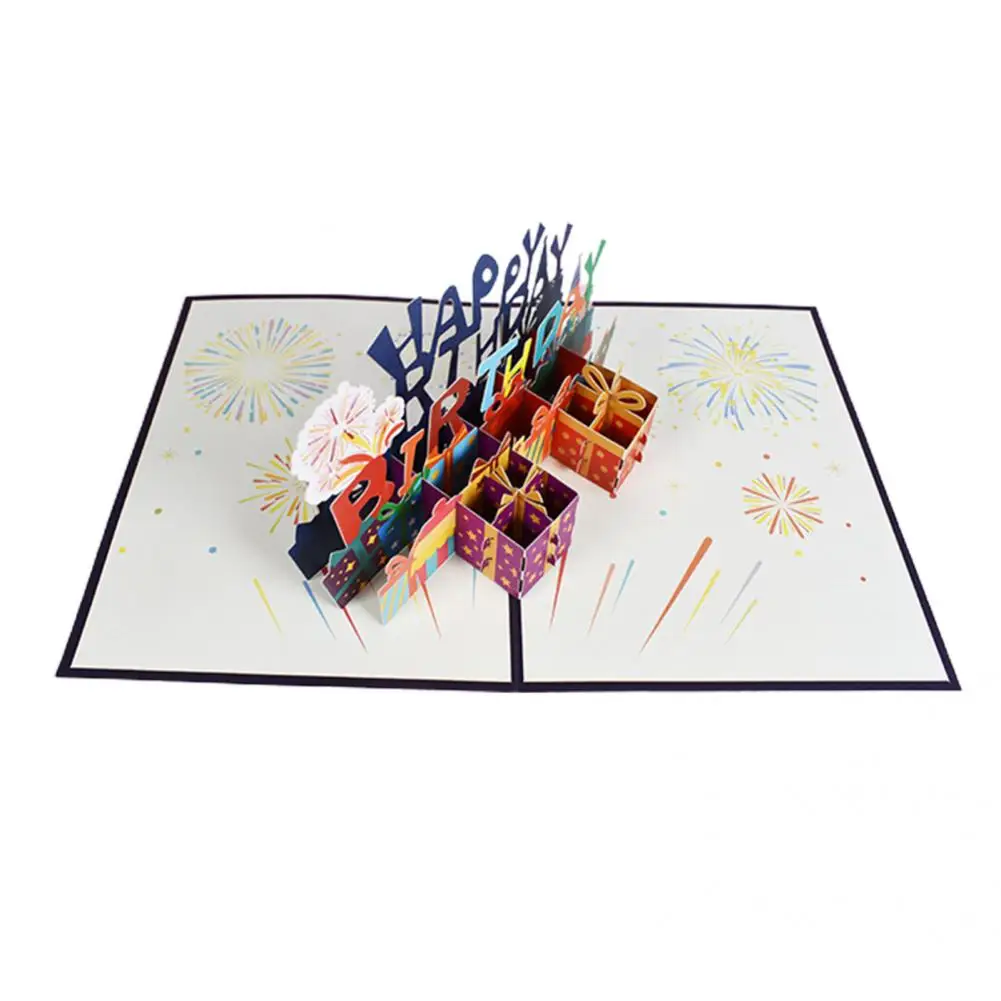 

Beautiful Charming Interesting Fun Birthday Card Paper Gifts Card Eye-catching for Home