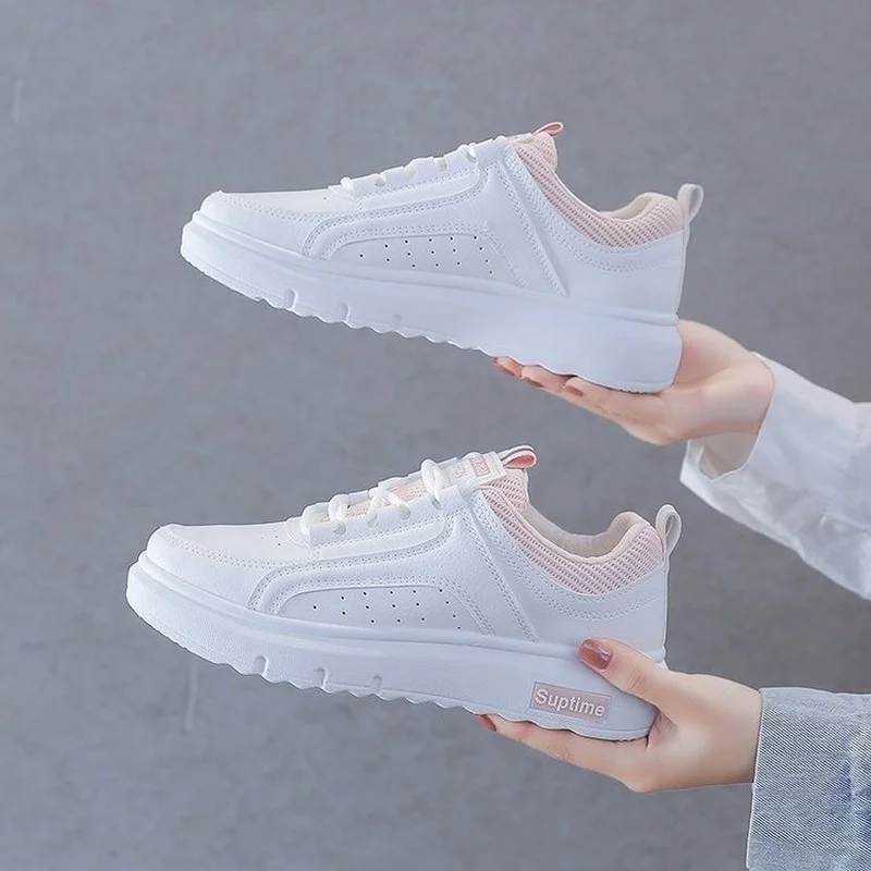 

Little White Shoes Female 2021 New Spring and Summer All-match Students Increase Sports Breathable Leisure Thick Bottom Shoes