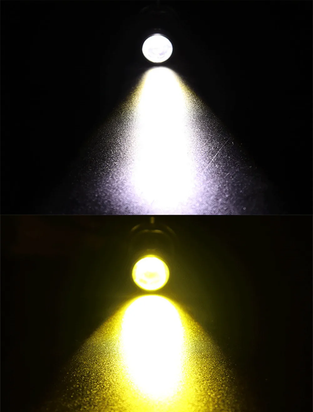 

H4 H6 BA20D LED Bulbs Motorcycle Headlight Electric Vehicles White Yellow Lamp Two-Color Far and Near Light Wiring-Free