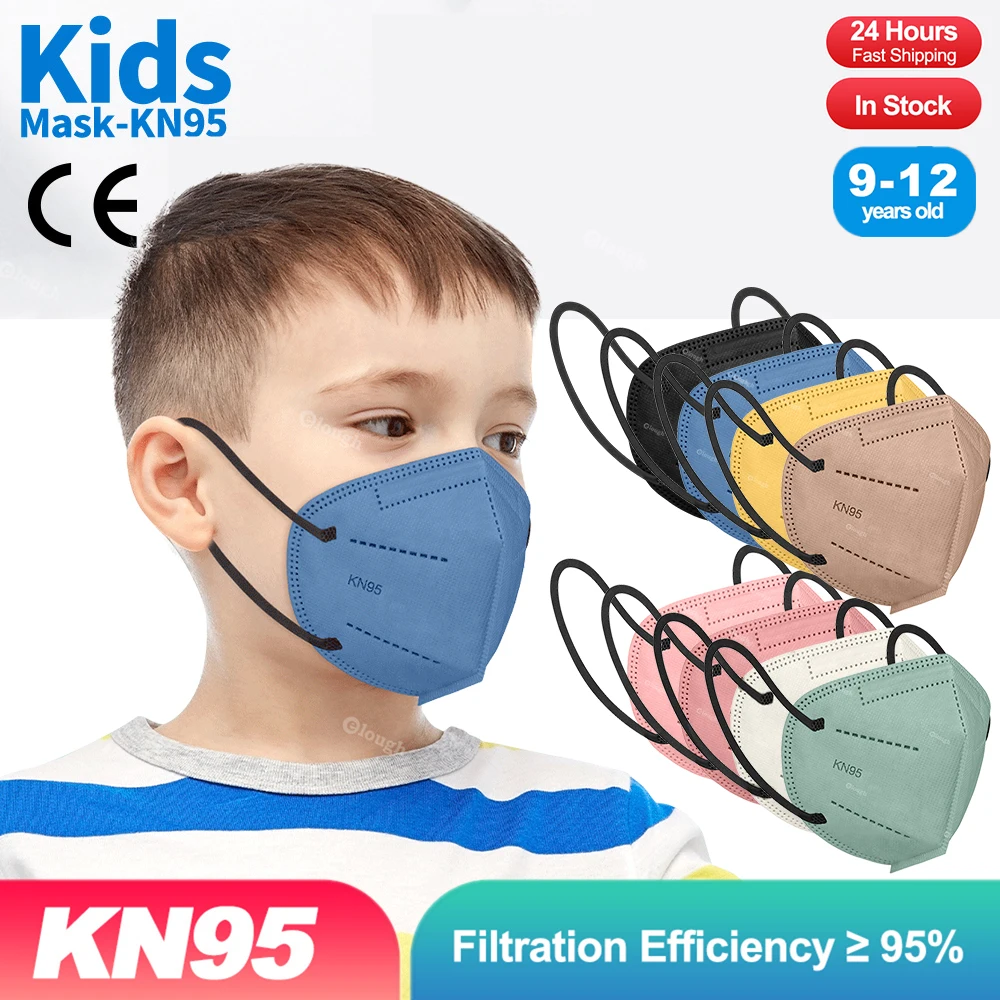 Mascarilla de seguridad KN95 fpp2 para niños, máscara homologada para niños de...