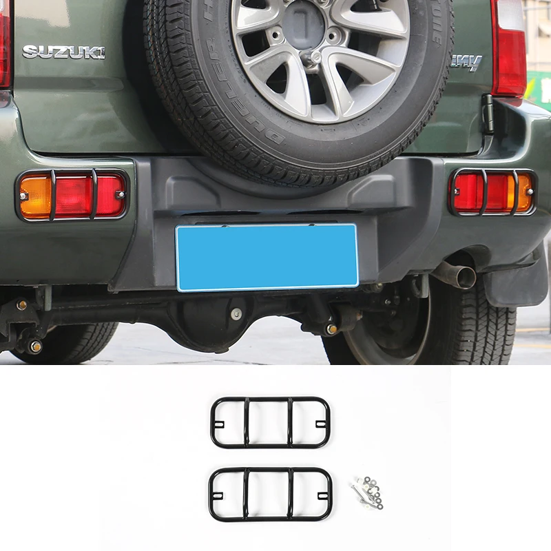 

Metal Car Lamp Hoods for Suzuki jimny 2010-2015 Rear Bumper Fog Lamp Protection Cover for Suzuki jimny Car Accessories