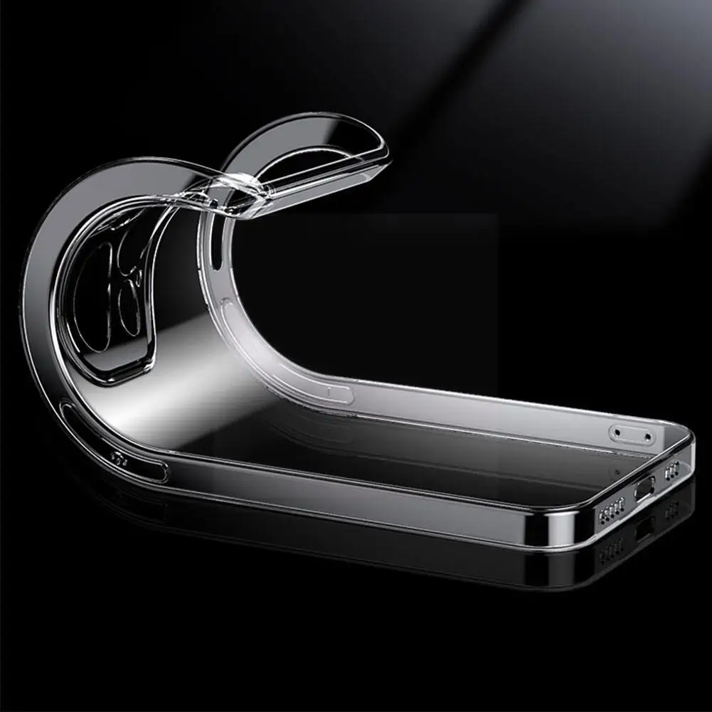 

Transparent Shockproof Soft Silicone For 13 12 11 Pro Max 13 Mini 12 Pro X Xr Xs 8 7 6 6sp Se2020 Protect Back C6k1