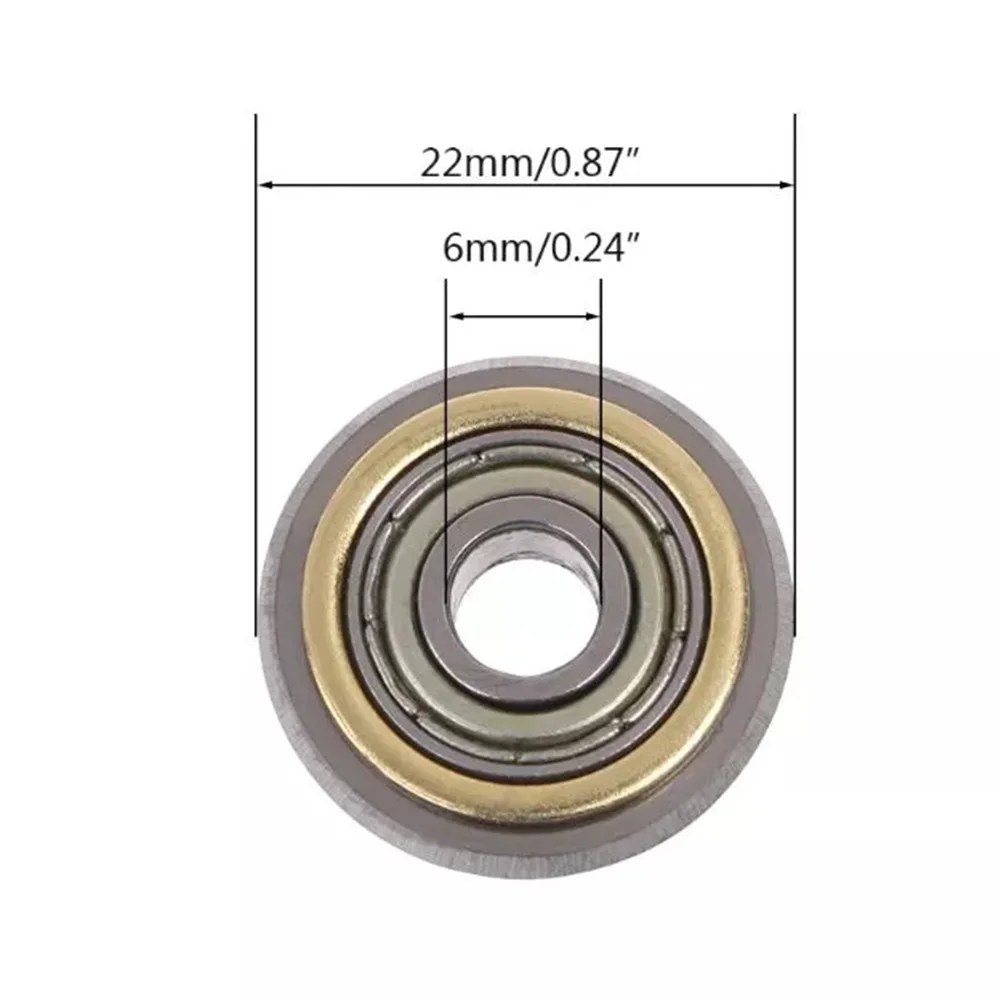 

3X 22mm Manual Tile Cutter Rotary Bearing Wheel Replacement For Cutting Machine Cutting Tools 3x Tile Cutting Wheels 3x Screws