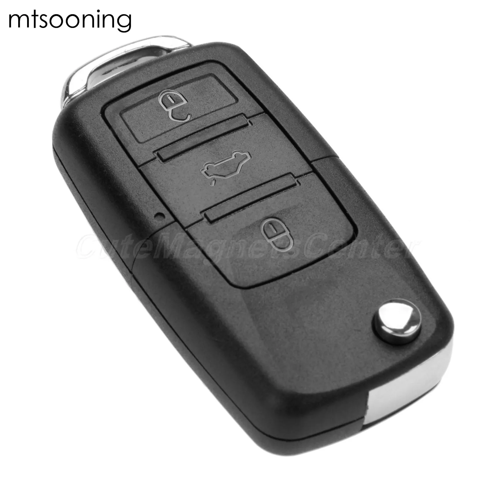 

mtsooning 3 Buttons Remote Key For VW/VOLKSWAGEN Caddy Eos Golf Jetta Beetle Polo Up Tiguan Touran 5K0837202AD 5K0 837 202 AD