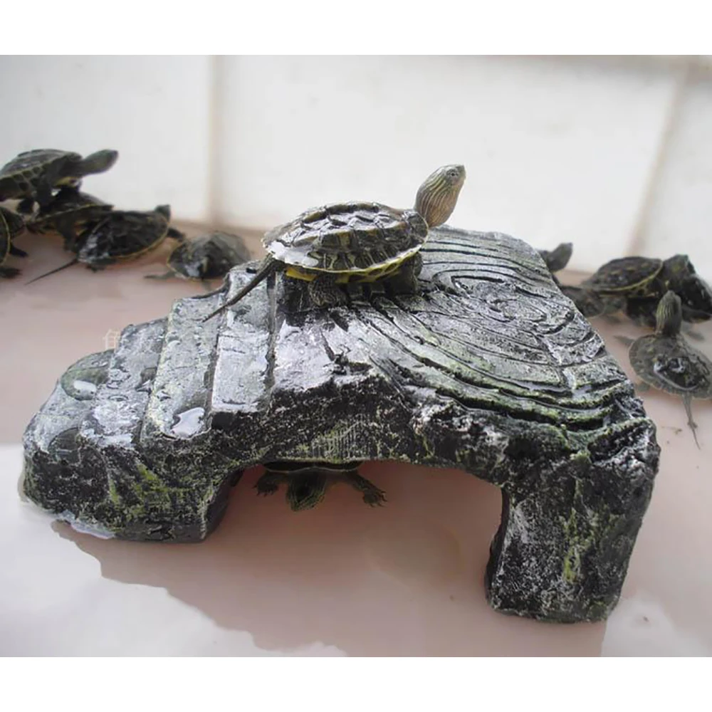 Saim для домашних животных черепаха сухая платформа скалолазания амфибия