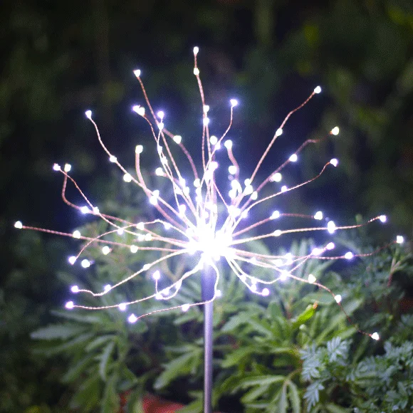 

90/150LED Solar Light Outdoor Grass Globe Dandelion Waterproof Flash String Lights Lawn Firework Lamp Garden Christmas Decor.