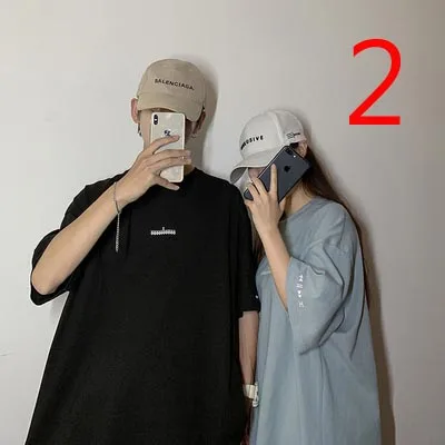 

2019 summer short-sleeved men's tide brand T-shirt trend Korean version of the slim hollow thin casual
