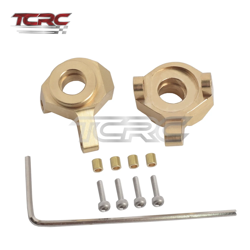 

TCRC Brass Front Steering Knuckles for Axial SCX24 AXI90081 1/24 Upgrade Parts