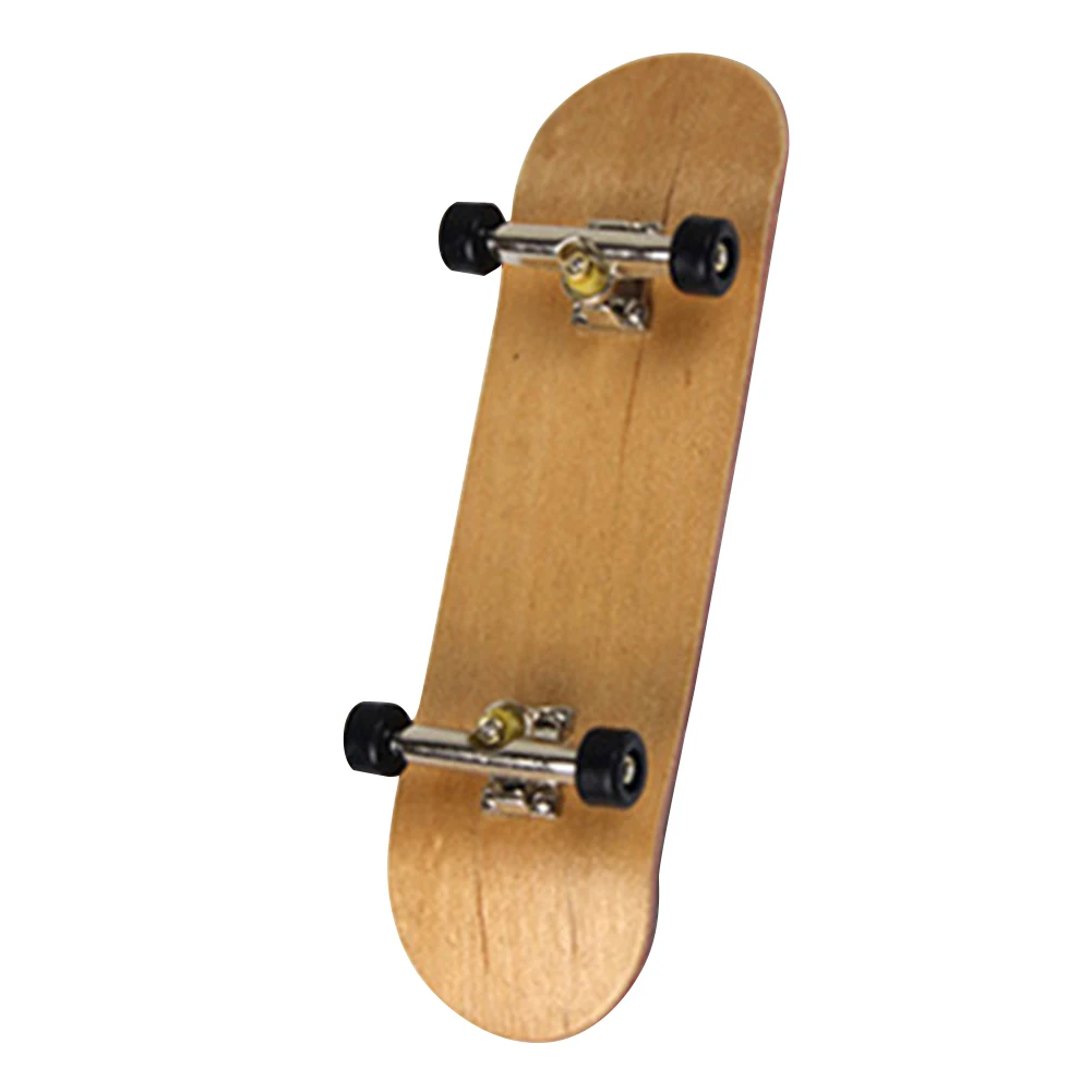 PU Maple Wood Cute Party Favor Kids Children Mini Fingerboard Key Skate Boarding Toys`