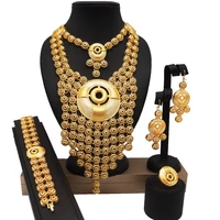 african big jewelry sets wedding bridal party jewelry set 24k gold fine jewelry sets african women fashion necklace bracelet