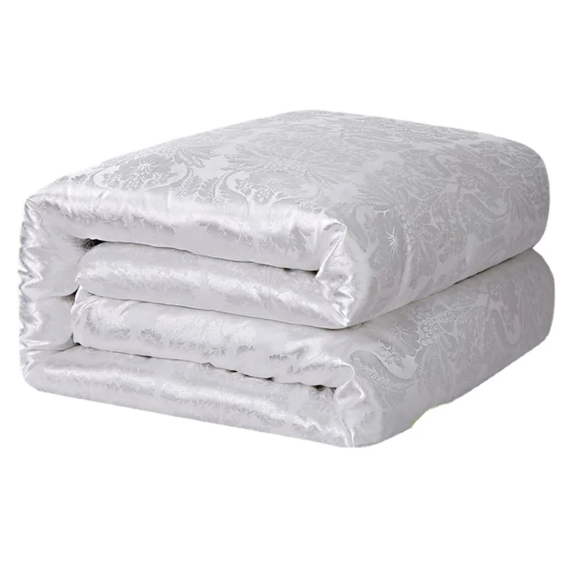 Prezzo Piumino Estivo Di Lusso In Seta Naturale Piumino Fatto A Mano Twin Queen King Coperta Full Size Trapunta Jacquard Biancheria Da Letto Invernale In Riempitivo