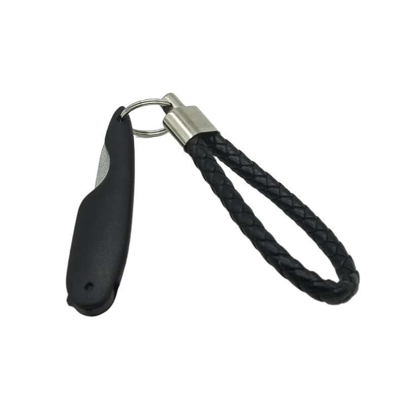 Пилка для ногтей FORPRETTY металлическая из нержавеющей стали Складная фиолетовая