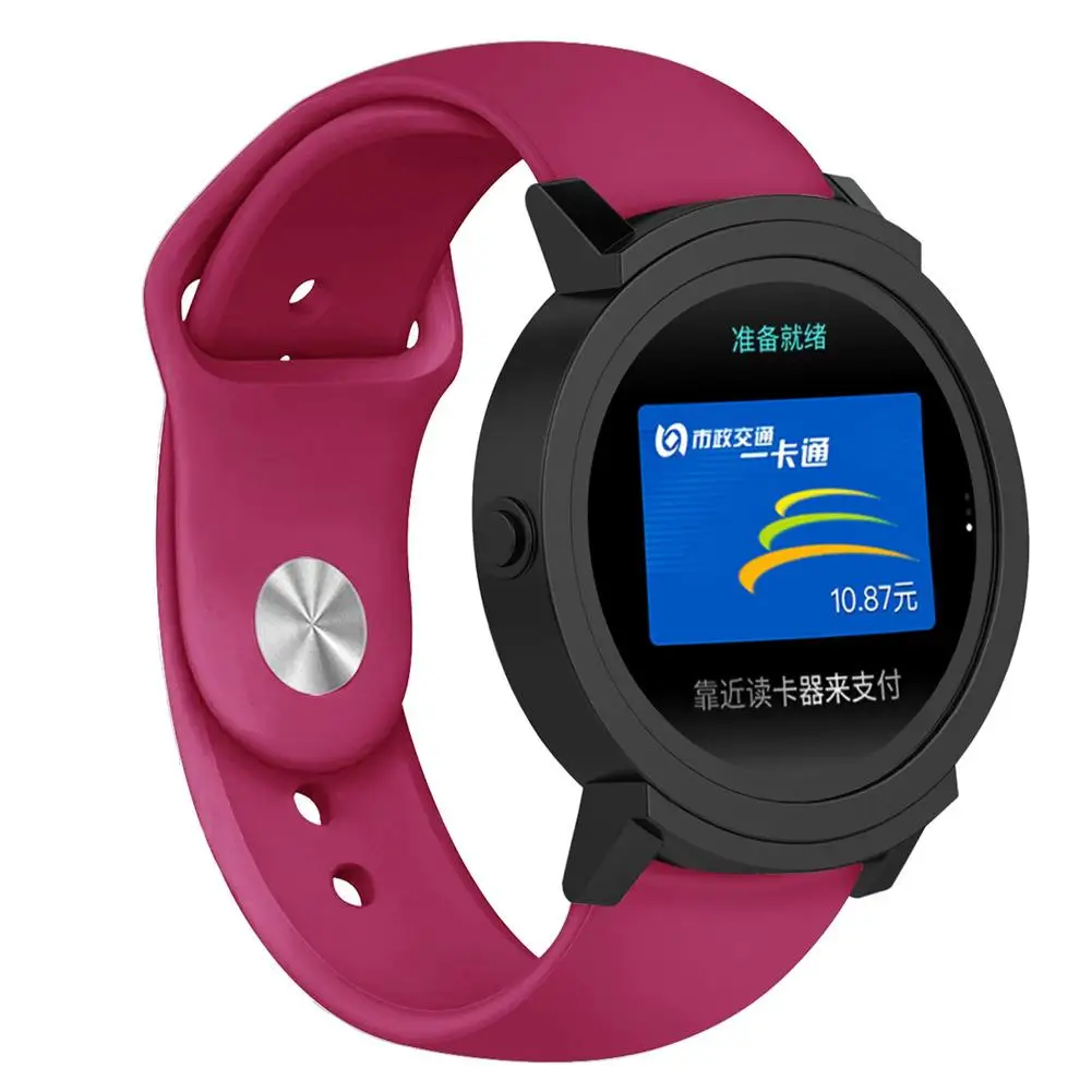 Цветной мягкий силиконовый браслет 20 мм ремешок для часов TicWatch E 2 сменный