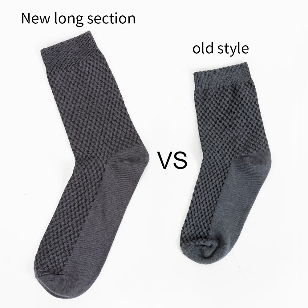 Новые мужские носки из бамбукового волокна повседневные в деловом стиле