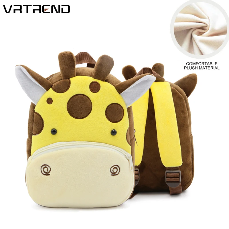 Милый детский рюкзак для детей плюшевый школьные сумки мультяшный животный узор