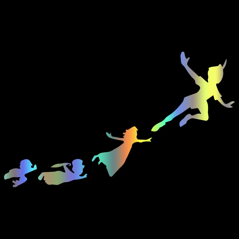 

Car Stickers Peter Pan Gang Flying Motorcycle Decorative Accessories Creative Waterproof and Sunscreen Vinyl Decal,15CM*12CM
