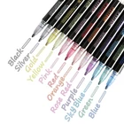 12 двухстрочный контур, цветная художественная ручка, маркер, контур, маркер, ручка, маркер, хайлайтер, скрапбукинг, пуля, дневник, постер, открытка, сделай сам, граффити