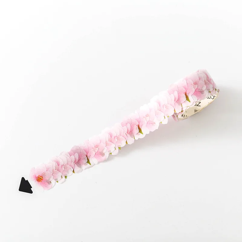 sakura 1 шт. лента декоративная маскирующая лента мультяшный Кот декоративный скотч с цветочным принтом Скрапбукинг дневник бумажные наклейки канцелярские товары Kawaii - Цвет: sakura